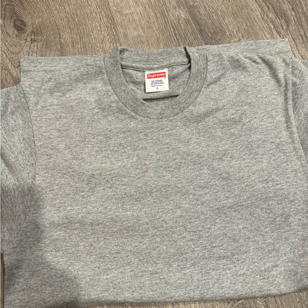 Supreme Heather Gray Crewneck Tee